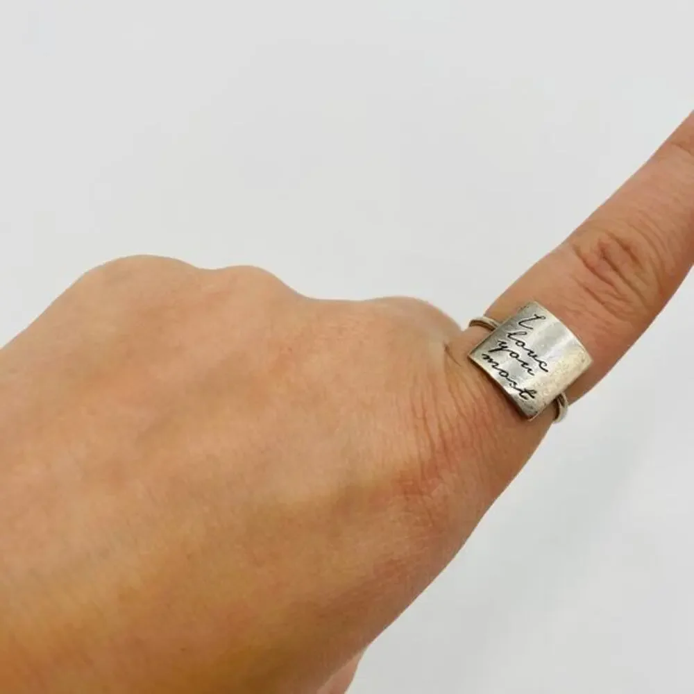 I love you most ring‎